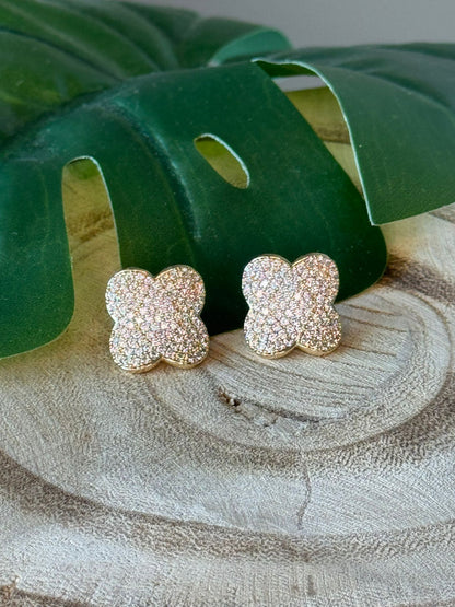 Brinco Trevo Zirconia