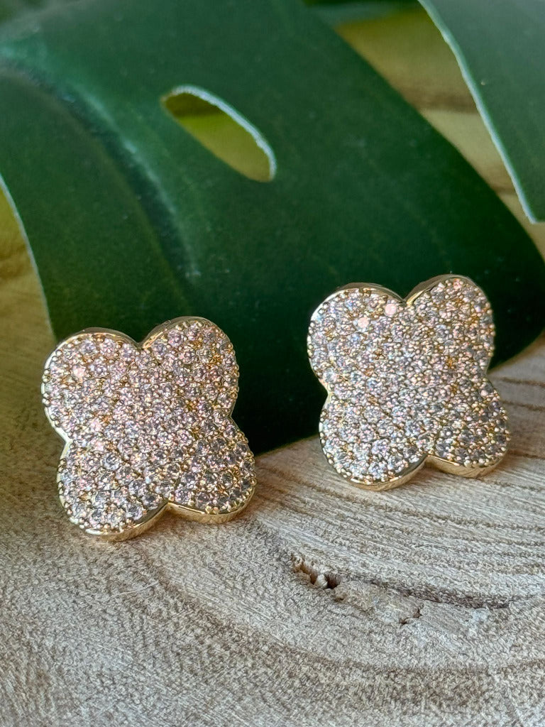 Brinco Trevo Zirconia