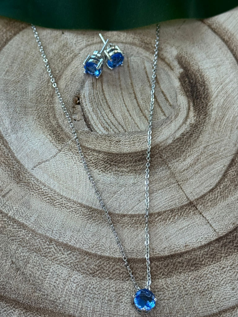 Conjunto pedras azuis