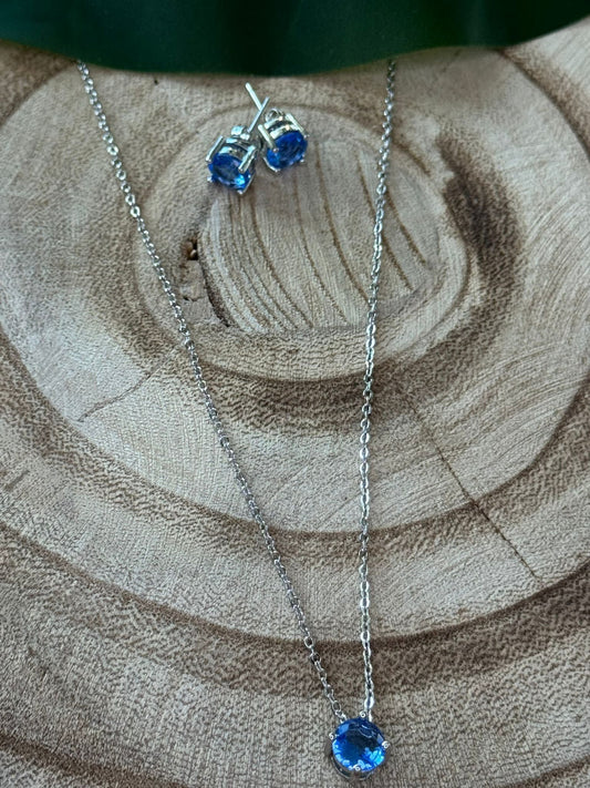 Conjunto pedras azuis